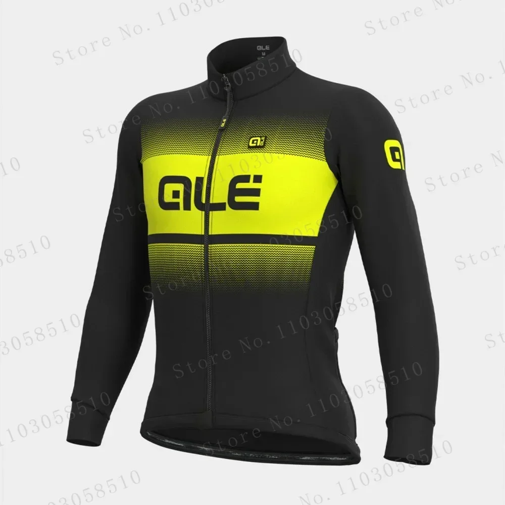 thumbnail image 1 of Chaqueta de ciclismo de invierno para hombre, cálida, de manga larga, resistente a la intemperie, cortavientos, para bicicleta de montaña, carretera, ropa deportiva de ciclismo de forro polar, 1 of 5