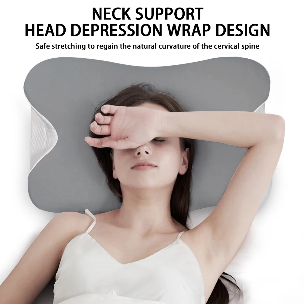 Cervical Memorys Foam Pillows Side Sleeper Pillow for Neck Protection Mulitfunctional Relaxation Neck Pillow Household