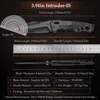 TRIVISA Axis Folding Pocket Knife for Men, Good Outdoor Knife with Clip，14C28N Steel Blade,Ti & Carbon Fiber Handle，Brass Gasket 2