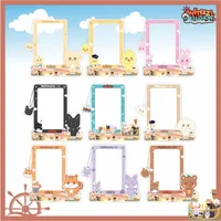 9pcs Kpop ATEEZ ANITEEZ Card Photo Frame Keychain Card Storage Stand Figure Hongjoong Seonghwa Yunho Yeosang San Ming Fans Gift 1