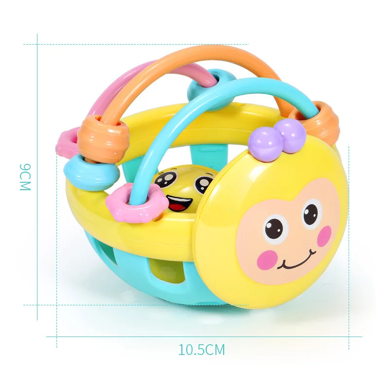 1 Pc 10cm Baby Toys 0 12 Months Baby Development Toy Silicone Teether Baby Sensory Toys for Babies Catch Ball Montessori Toys