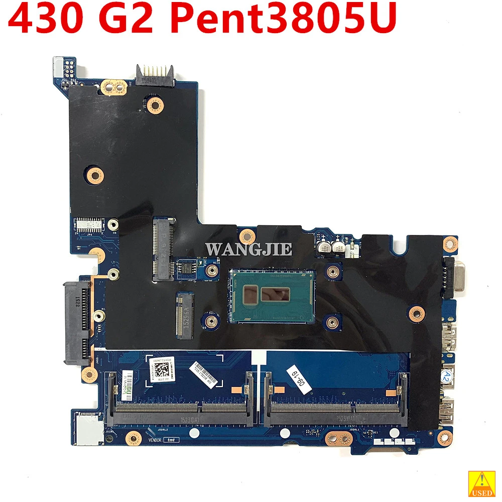 For HP Probook 430 G2 Laptop Motherboard With Celeron UMA PENT 3805U 817833-601 815644-601 ZPM30 LA-B171P Used 100% Tested original for hp 15 cx 15 cx00058w laptop motherboard la f841p l20295 601 i5 8300h sr3z0 hm370 gtx1050 2gb ddr4 100% tested