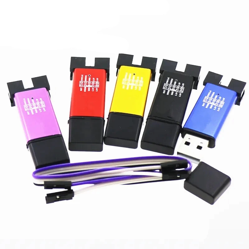 10Set St Link Stlink St-Link V2 Mini Stm8 Stm32 Simulatore Download Programmatore Programmazione Con Coperchio Cavo Dupont St Link V2