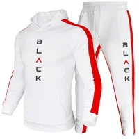 Survêtement athlétique pour hommes, ensemble de Jogging à capuche de haute qualité, vêtements de sport décontractés, sweat-shirt d'entraînement quotidien, tenues à capuche 4