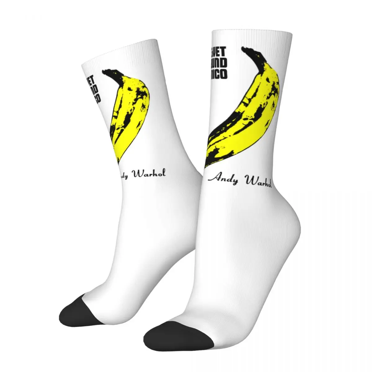 

Fashion The Velvet Underground Football Socks Polyester Middle Tube Socks for Women Men Sweat Absorbing