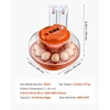 12 Egg Incubator, Automatic Egg Turner with LED Candler, Temperature & Humidity Control, 360° View Clear Window, Poultry Eggs Incubator for Home Farm, Hatching Chicks Ducks Goose Quail