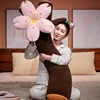 120cm Sakura Cushion Tree Trunk Soft and High-Quality Support Pillow for Bed Sofa Office  Anti-Slip Bottom Machine Washable 6