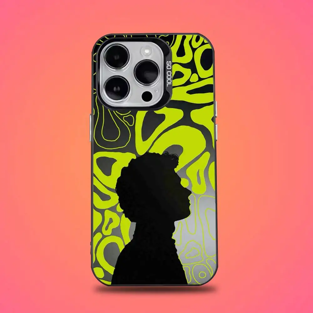 Sleek Anti-Fall Black Matte Hard Bumper Phone Case Featuring Lando Norris F1 Design