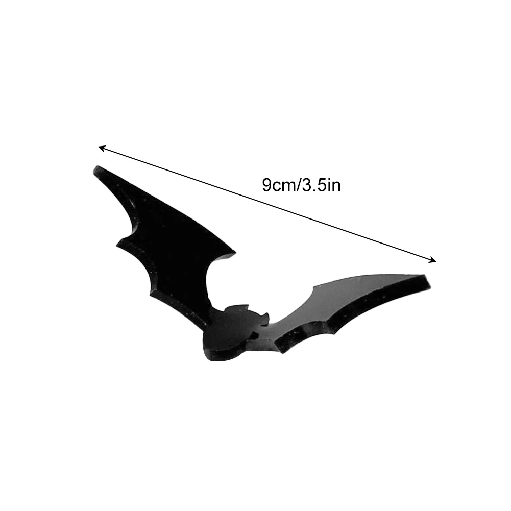 Halloween 3D Bat Decoration Plastic Bat Wall Stickers Furniture Window Yard Sign Decoration Outdoor Lawn Spooky Party Decoration