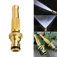 1Pc Household Brass Water Gun Spray Nozzle Adjustable High Pressure Garden Hose Spray Connector 1