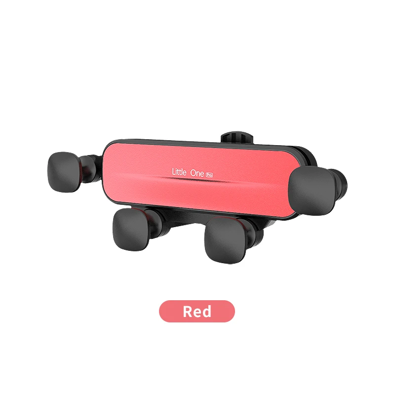 Car mobile phone bracket air outlet gravity support fixed frame navigation car buckle suitable for 4.7-6.7 inch mobile phones phone charging stand Holders & Stands