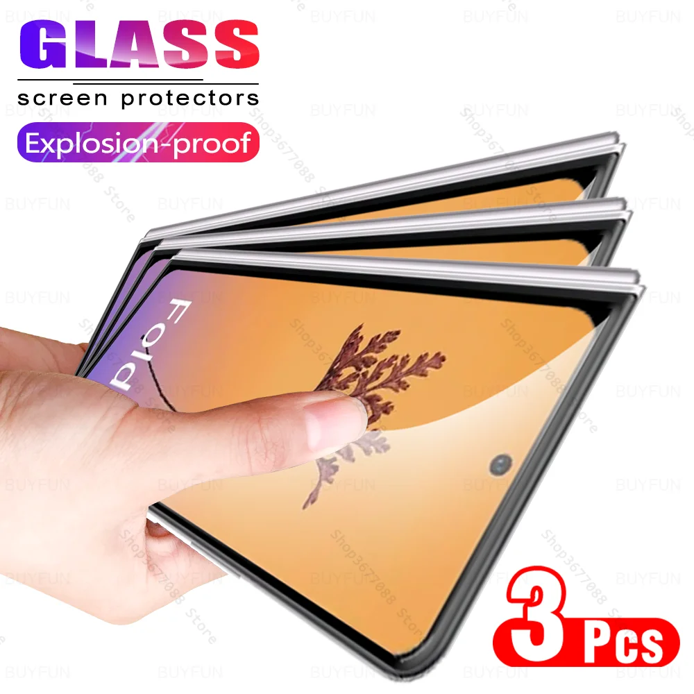 3 Pz Per Samsung Galaxy Z Fold5 5G Hd Vetro Protettivo Samsang Samsun Sumsung Galaxy Fold 3 4 5 Fold3 Fold4 Zfold5 Zfold4 Zfold3