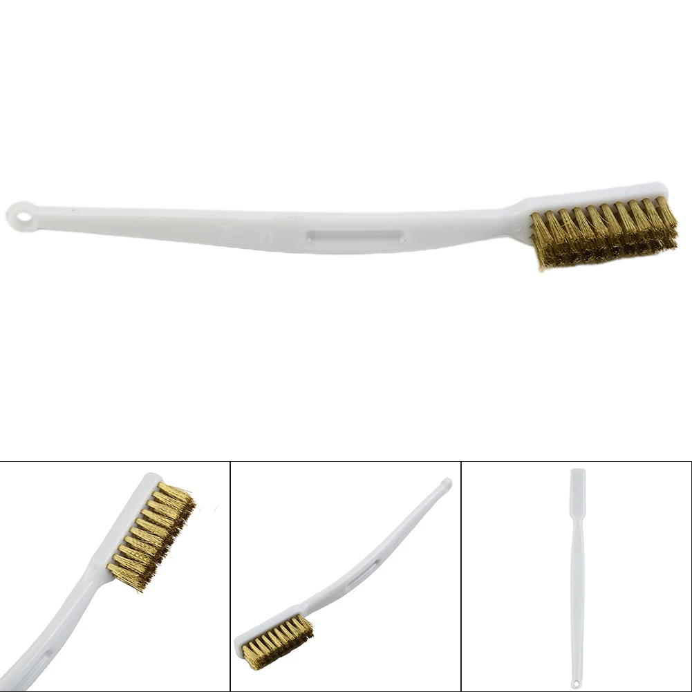 Bürstendraht 1PCS Schwarz Reinigungsgriff Messing Nylondraht Kunststoff Rost Weißer Draht Bürste Maschine Polieren Hohe Qualität – Detail 16