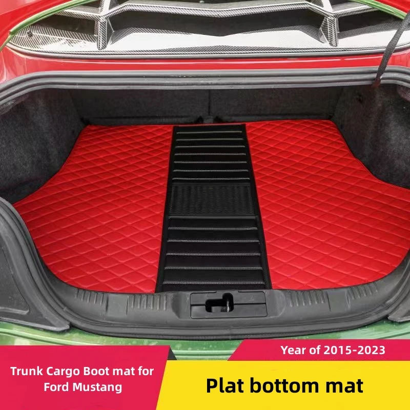 

Коврики для багажника автомобиля под заказ, аксессуары для интерьера, эко-материал для автомобиля, напольный коврик для багажника, коврик для багажника для Mustang 2015-2023 года