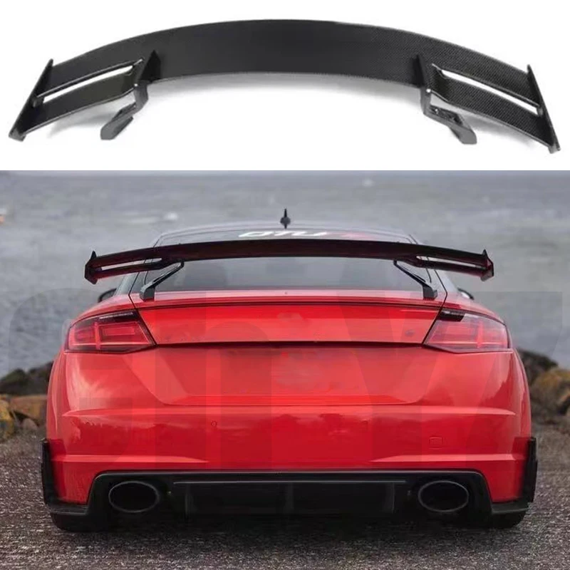 Per Audi Tt Tts Ttrs R8 V8 Mk3 Mk2 Spoiler Tronco Ala Posteriore In Fibra Di Carbonio