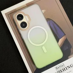 Slim Gradient Matte Translucent Shockproof PC Case with Wireless Charging Compatibility - Poco F8 ultra (Gradient Green)