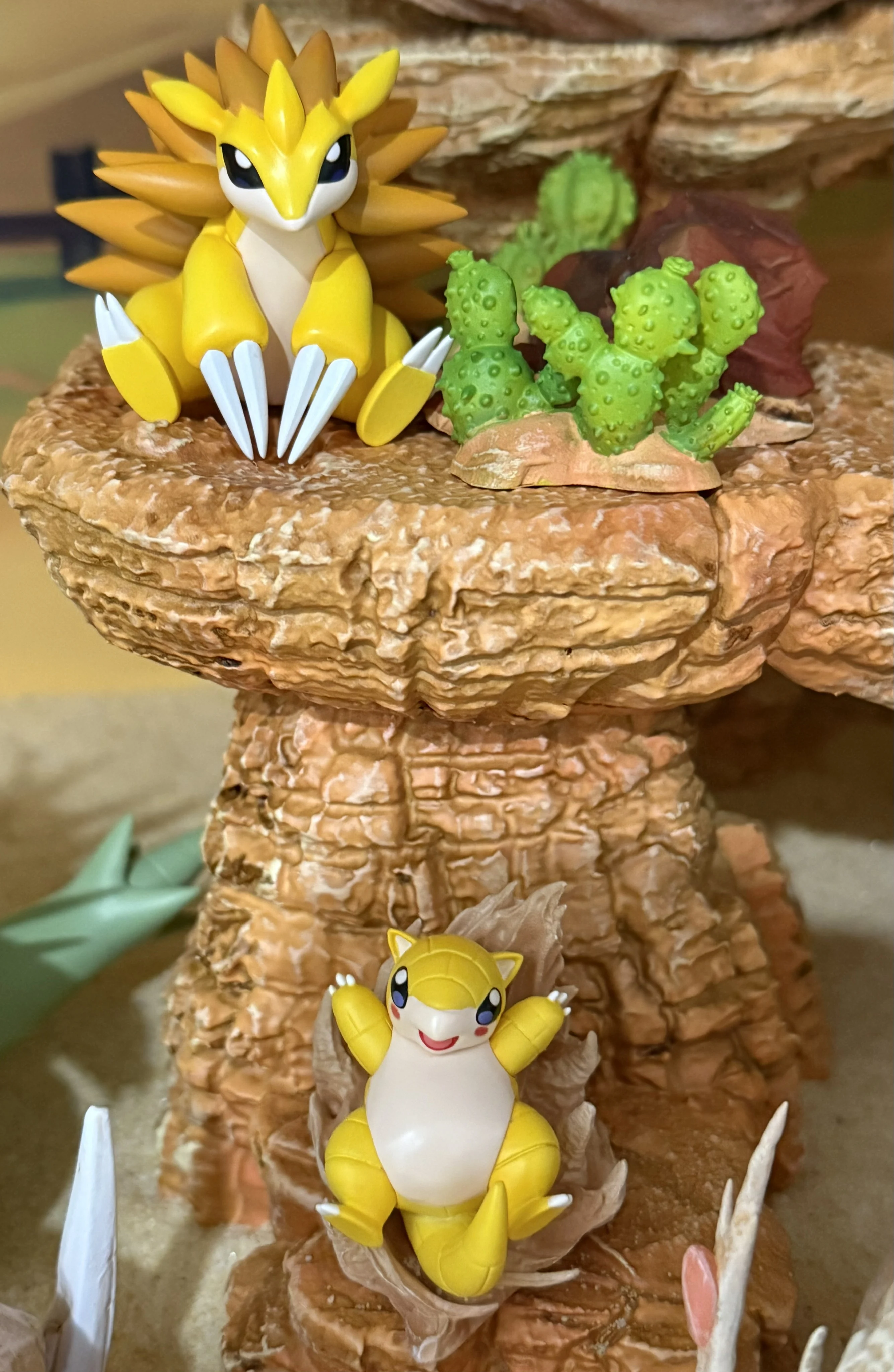 Zxz Pokemon Figure 027 Sandshrew 028 Sandslash Action Figure Cute