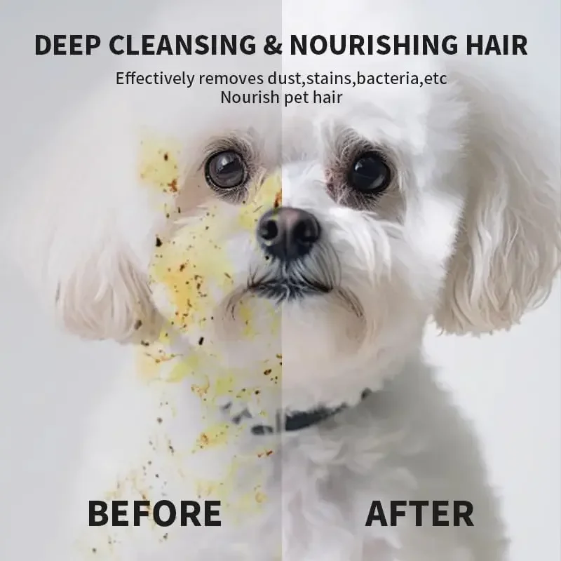 Pet Cleaning Wipes 6pcs for Dogs & Cats Dog Washing Bathing Deodorizing Grooming Gloves for Daily Care