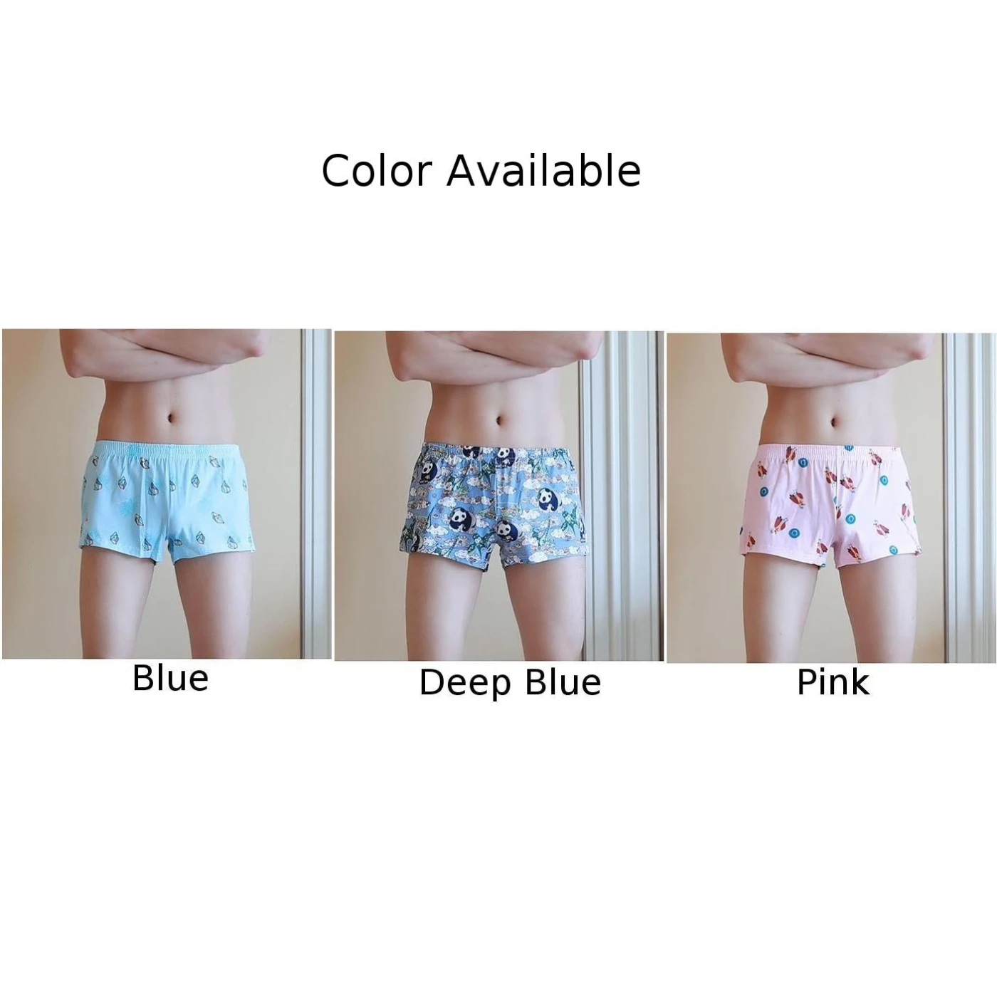 Mens Loose Boxers Cotton Underwear Shorts Loose Fit Aro Pants Casual  Comfortable Sleep Bottoms Man Breathable Print Underpant