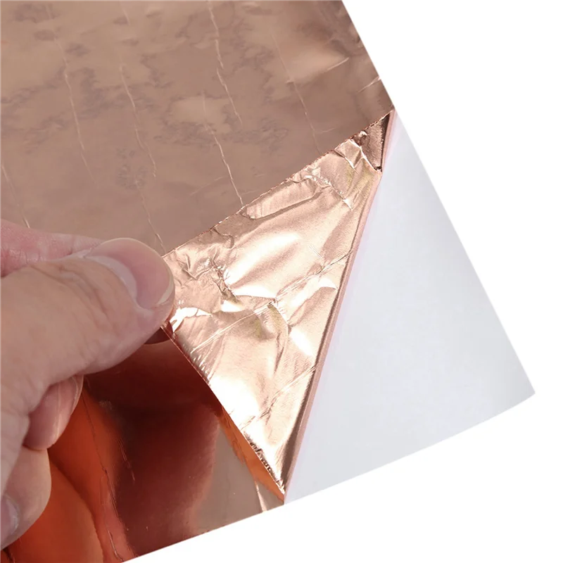 

10X Copper Foil Tape Shielding Sheet 200 x 1000mm Double-Sided Conductive Roll