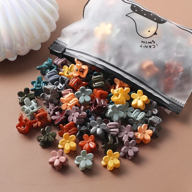 40Pcs Girls Colorful Hair Clips Flower Star Mickey Cute Small Hair Claws Kids Sweet Hairpins Cartoons Fashion Hair Accessories style-28