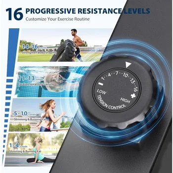 Dripex Elliptical Machine, Hyper-Quiet Magnetic Elliptical Exercise Machine for Home w/16 Levels Resistance, 8KG Flywheel, 4