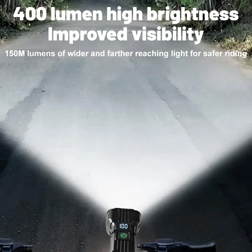 Rechargeable Bike Light with Horn and 12 LED Safety Illumination