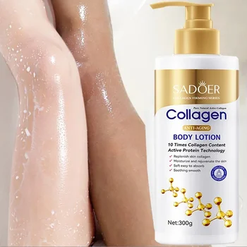Collagene Latte Sbiancante Viso Crema Per Il Corpo Crema Sbiancante Sbiancamento Della Pelle Lozione Per Il Corpo Idratante Crema Schiarente Per La Pelle Cura Del Corpo 1