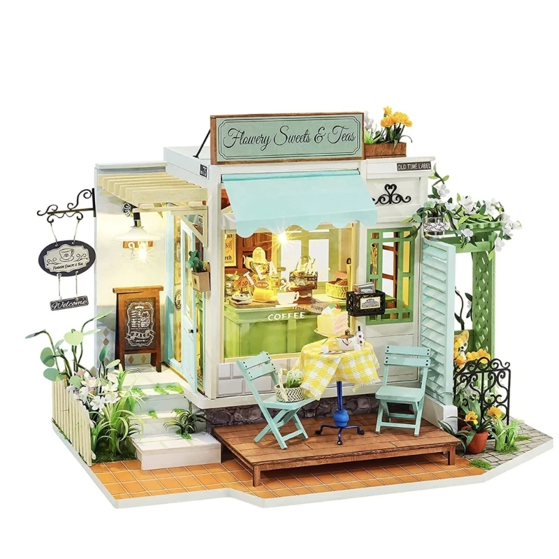 Diy Mini Dollhouse Set for Adults to Build Tiny House Model Gift for Home Decors 3