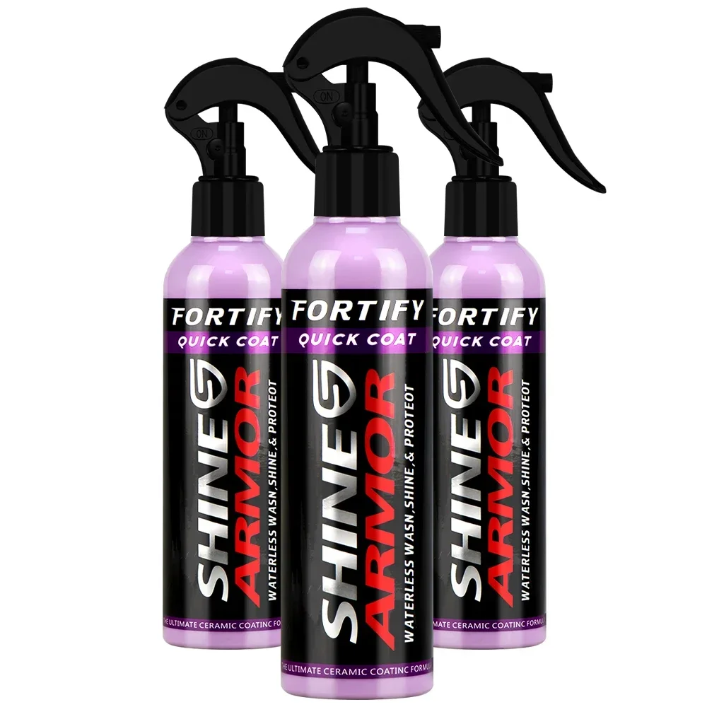 Fortify Quick Coat Ceramic Coating Car Wax Polish Spray Waterless Car Wash&Wax Hydrophobic Top Coat Polish SHINE ARMOR car ceramic coating