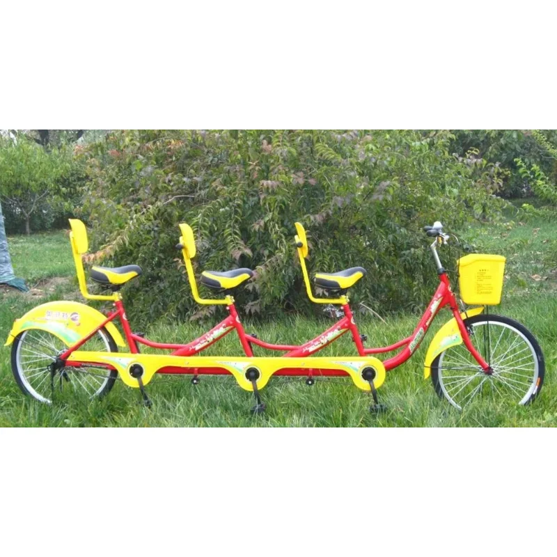 tandem Bike with Three Seats for Funny Sightseeing Tour and