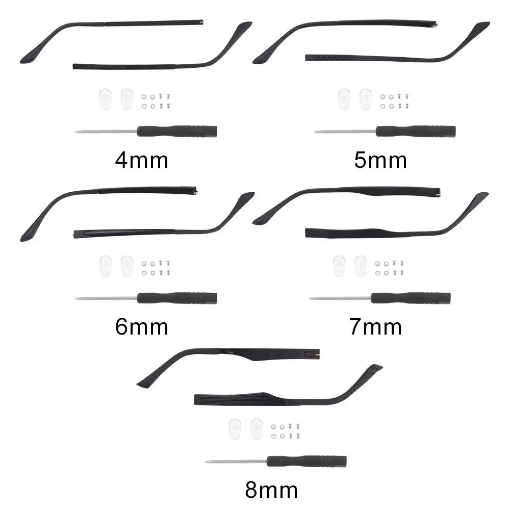 1 Paio Di Ricambio TR90 Braccio Tempio Occhiali Sole - Foto 2