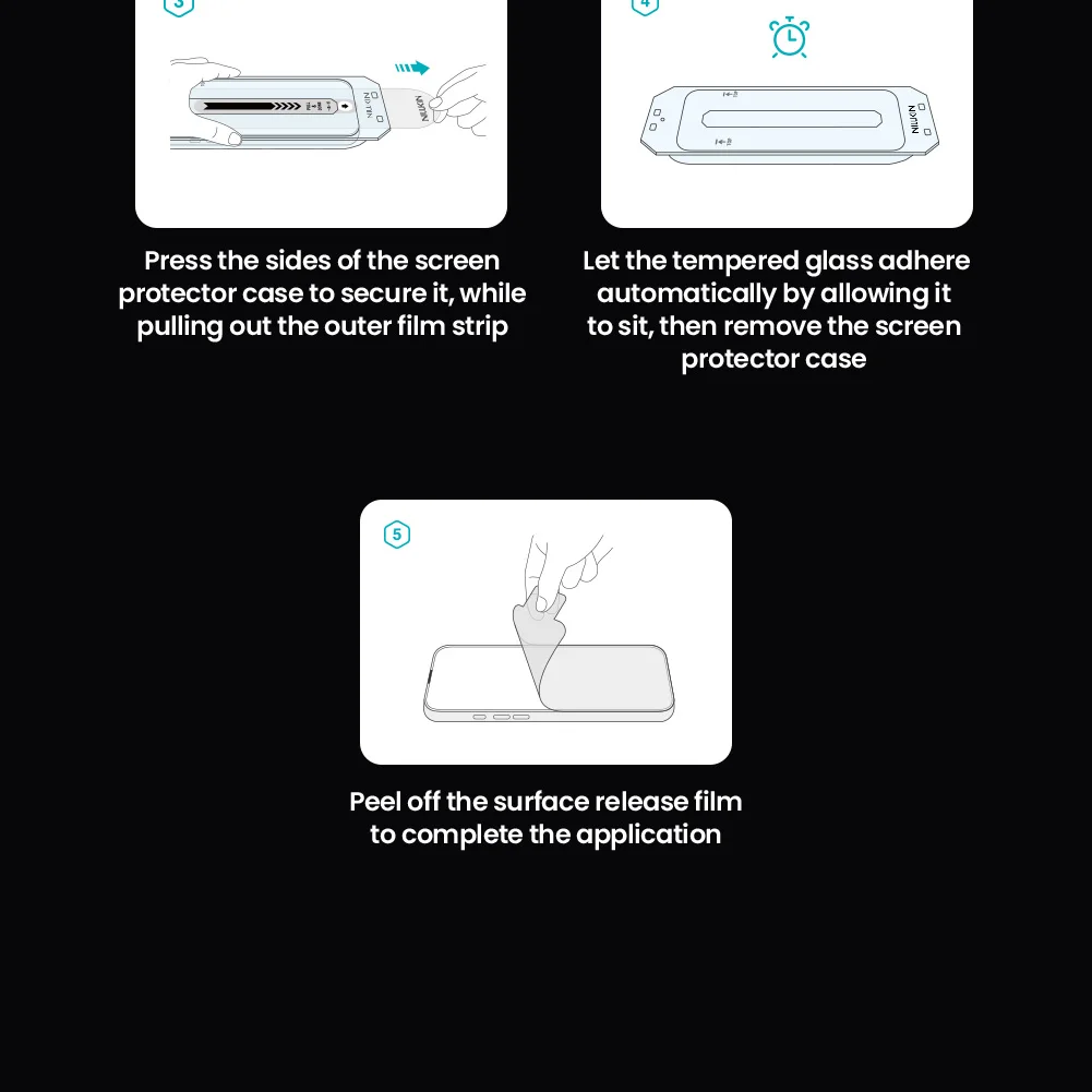 Für iPhone 17 Pro Max gehärtetes Glas NILLKIN vollständige Abdeckung Anti-Explosion 17 Air gehärtetes Glas Displayschutzfolie CP+ Pro – Detail 11