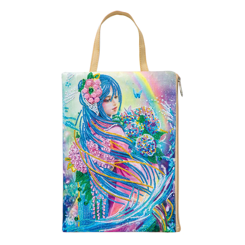 DIY 5D Diamond Painting Linen Tote Bag – Reusable Canvas Bag For Shopping, Beach, Travel - View #5