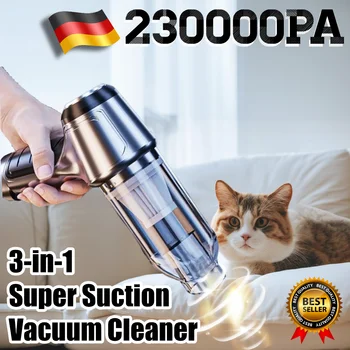 Car Vacuum Cleaner Strong Suction Cleaning Mini Machine Wireless Portable Handhled Blower Machine Air Duster for Home Appliances 2