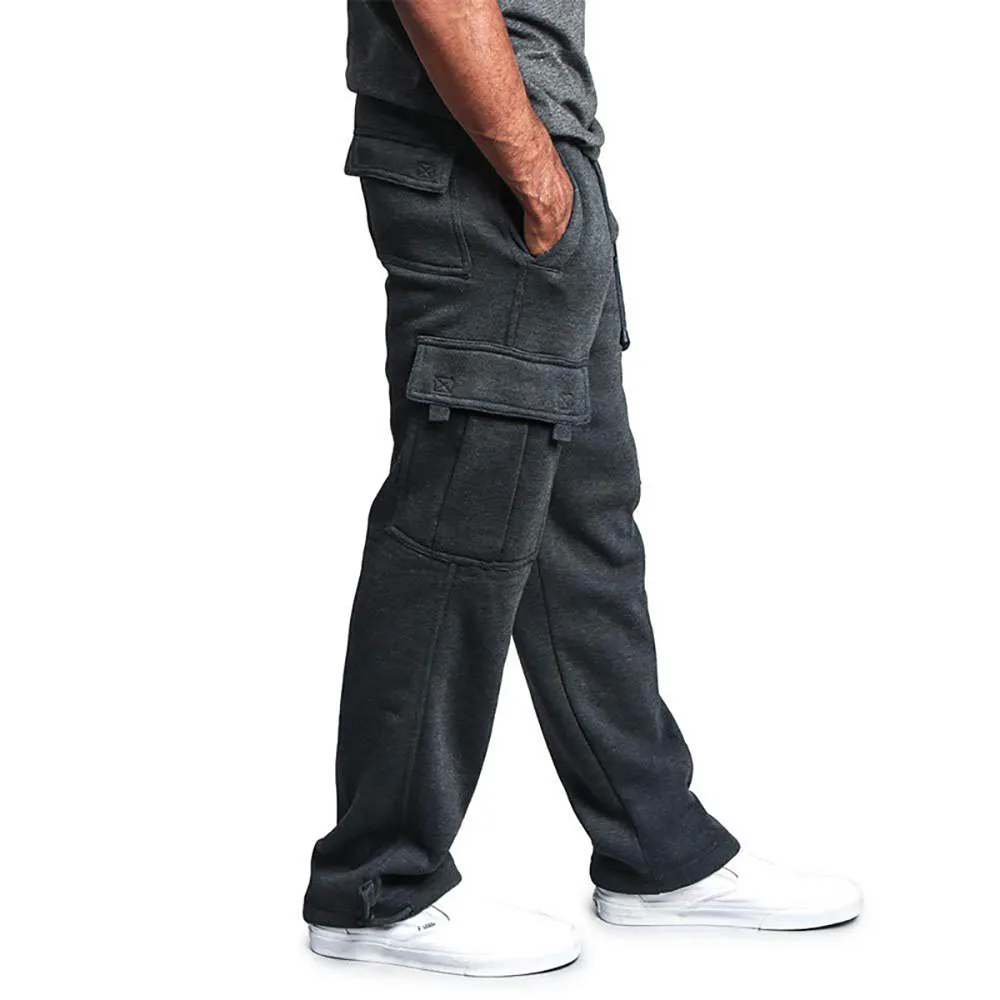 Men Casual Pants Spring Autumn Cargo Jogger Pants Hip Hop Streetwear Trousers Multi Pocket Solid Overalls Loose Male_voghion.com