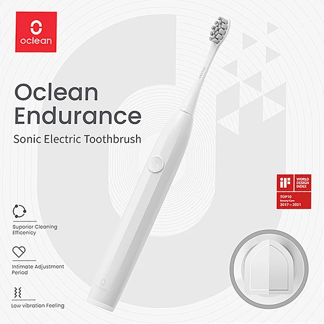 Oclean Endurance Intelligente Sonic Spazzolino da denti Kit Set, Ricaricabile, Automatico, Elettrico, Ultrasuoni, Dentale Sbiancante, E1 1