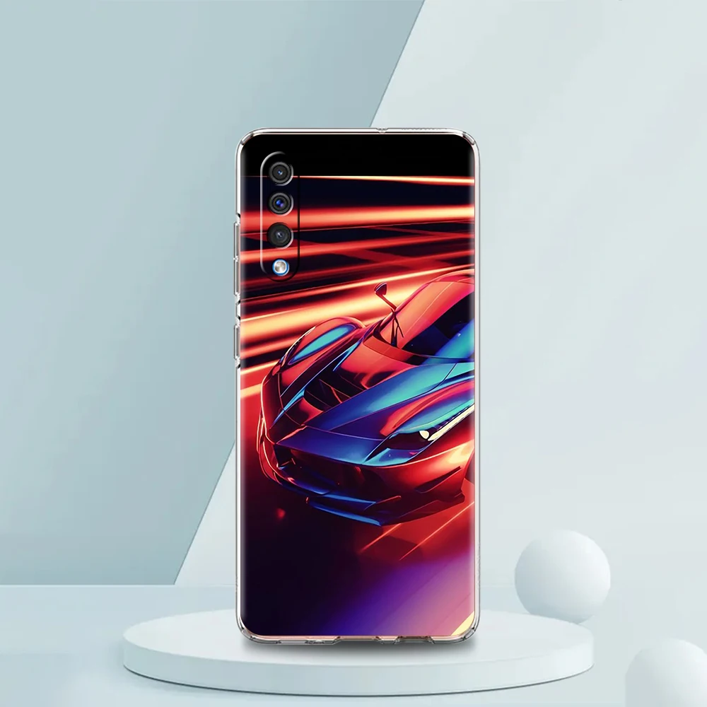 Neue Sportwagen Form Transparent Telefon Fall für Samsung Galaxy A12 A22 A50 A70 A40 A10 A20 A30 A02 A03S A04 Abdeckung Silikon Shell – Detail 5