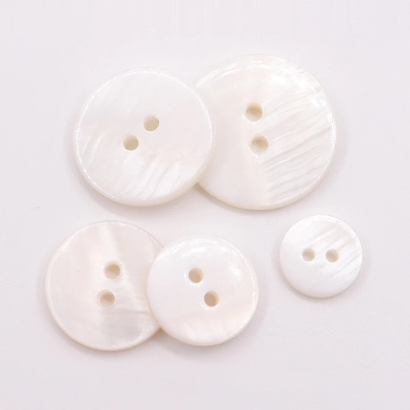 10Pcs Natural Pearl Shell Buttons for Clothing Sewing Accessories Scrapbooking DIY Crafts Garment Decoration Round Shell Button 4