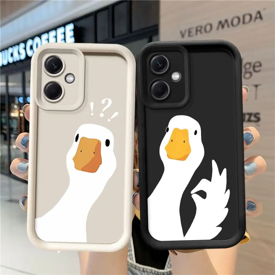 Adorable Cartoon Duck Soft Shell Phone Case