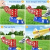 2 in 1 Tee Ball Set toy for Baseball Tee, including 10 balls、Step on Pitching Machine、Batting Tee． Outdoor toys for aged 3-8 6