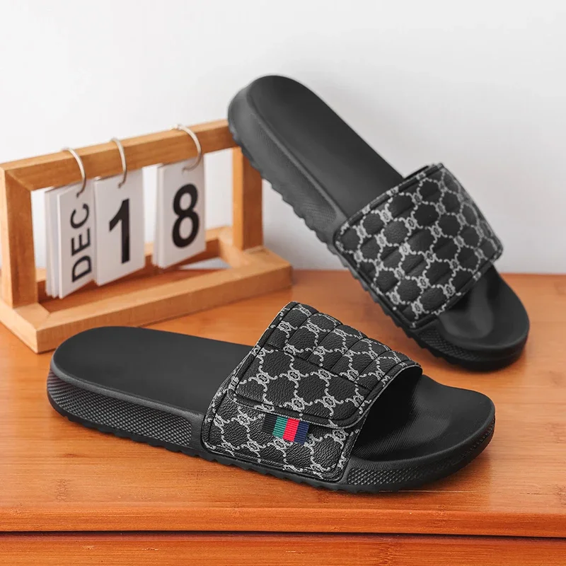 Men Sandals Quality Slippers Male Leisure Beach Holiday Outdoor Slippers Male Retro Anti Slip Casual Sandals Men Flip Flops - 3