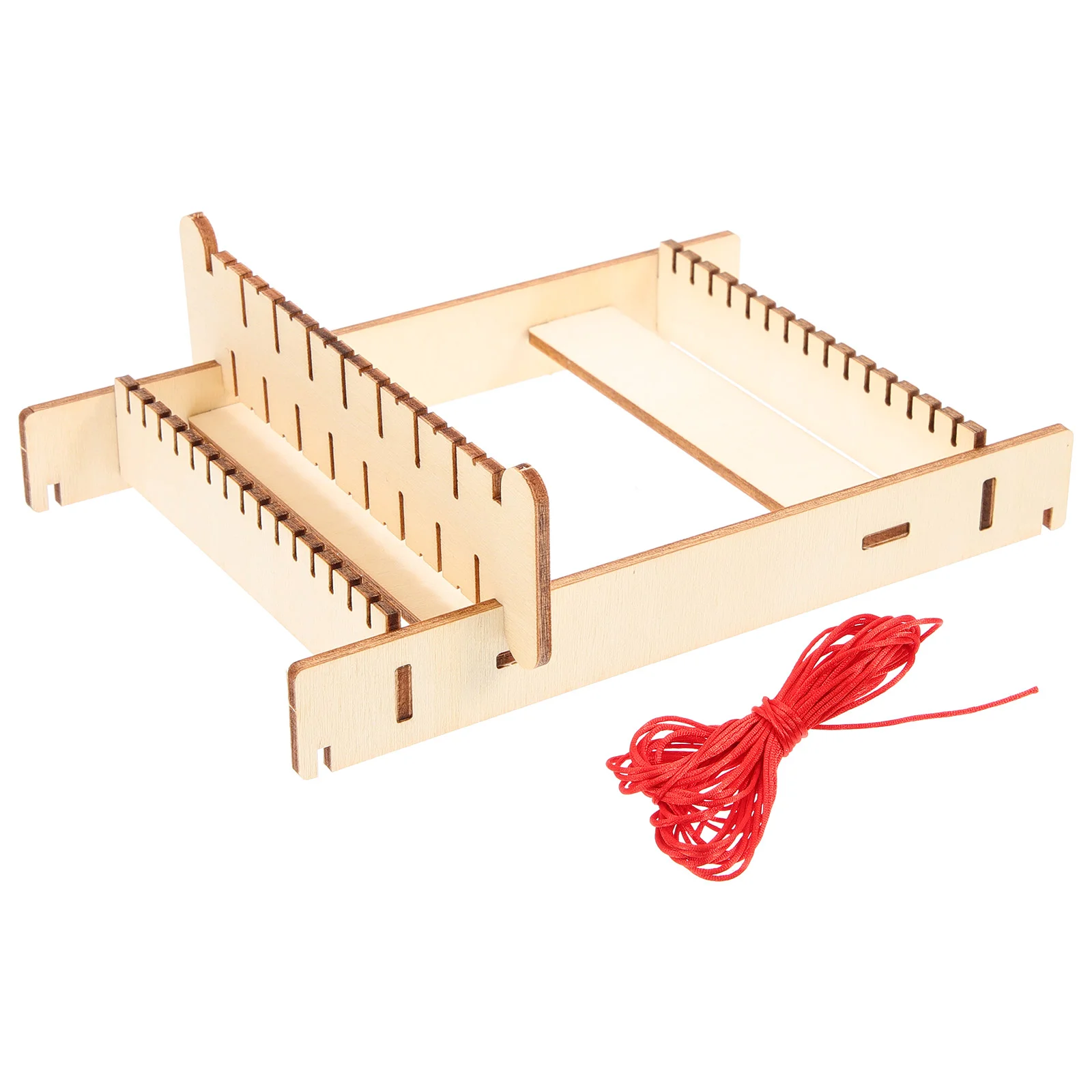 

1 Set Diy Loom Knitting Toy Wooden Loom Toy Wooden Weaving Machine Toy Diy Supply