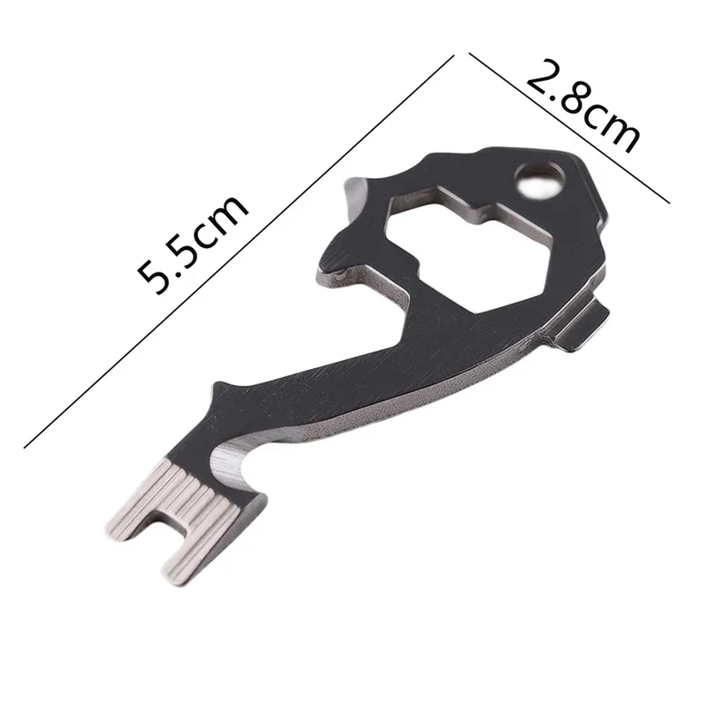 EDC 멀티 도구 포켓 야외 캠핑 생존 키트, 렌치 오프너, 휴대용 도구, 스크루드라이버 키체인, 열쇠 걸이용, 20 in 1