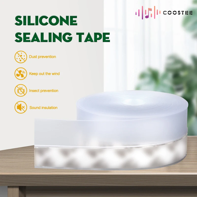 5/10M Noise Insulation Windproof Window Door Sealing Strip Home Door Bottom Dust Sweep Insectproof Draught Weatherstrip