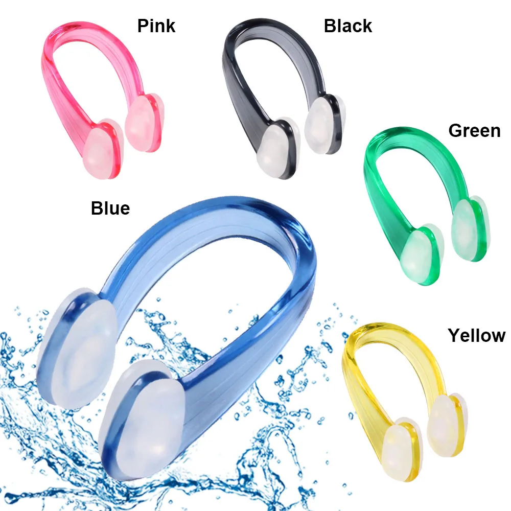 4pcs FOR Adult Children Soft Silicone Earplug Suit Pool Accessories Swim Earplug Swimming Nose Clip