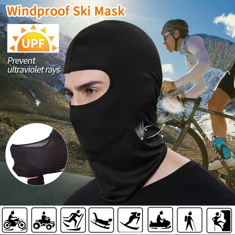 Pasamontañas para hombre, máscara de completa para bicicleta, gorros, gorro para casco de motocicleta, esquí, protección UV|Gorras de ciclismo| - AliExpress