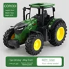 Rc Car 1:24 Alloy Remote-Controlled Tractor Toy With Headlights Simulation Electric Farm Truck Toy Set Child Outdoors Toys Gifts 4