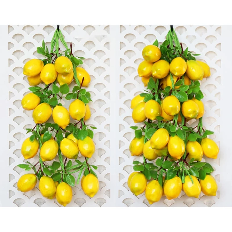 Simulation Artificial Fruit Lemon String Restaurant Hotel Home Garden Wedding Kitchen Decoration artificial fruits and vegetables