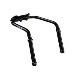 Enhanced Bike Tail Bag with Stability Frame and Double Water Bottle Holder (Black)